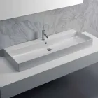 Design Countertop ose Pellgut për larje muri në Qeramikë me ngjyrë Leivi Viadurini