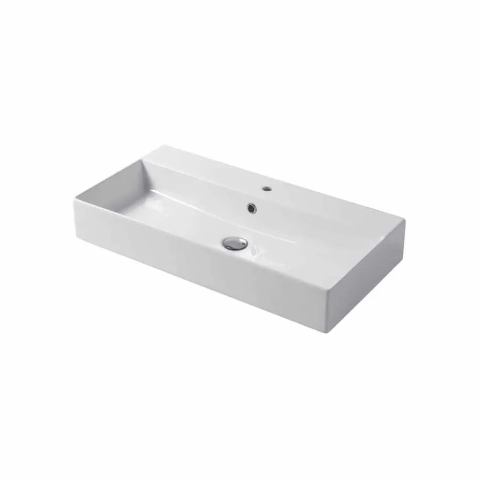 Design Countertop ose Pellgut për larje muri në Qeramikë me ngjyrë Leivi Viadurini