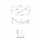 Lidhës i drejtpërdrejtë me qeramikë drejtkëndëshe Mbulesë pastruese e prodhuar në Itali - Akti Viadurini