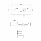 Lidhës i drejtpërdrejtë me qeramikë drejtkëndëshe Mbulesë pastruese e prodhuar në Itali - Akti Viadurini