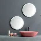 Lavaman Oval Countertop në Matt Qeramike Prodhuar në Itali - Nelly Viadurini