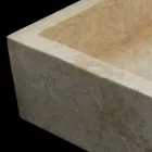 Lavaman i bardhë countertop në gur natyral Jef, copë unike Viadurini