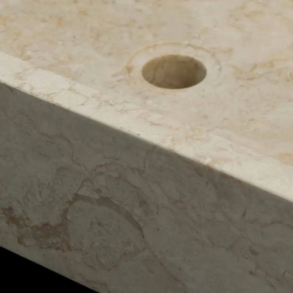 Lavaman i bardhë countertop në gur natyral Jef, copë unike Viadurini