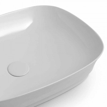 Countertop qeramike drejtkëndëshe Washbasin Made in Italy - Zarro