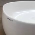 Countertop qeramike drejtkëndëshe Washbasin Made in Italy - Zarro Viadurini