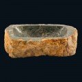 Lavaman countertop i bërë me guralecë Derbi, copë unike e punuar me dorë