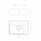 Larja e sheshit me një model modern të bërë në Itali, Lavis Viadurini