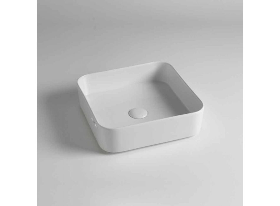 Countertop Washertin qeramike me dizajn modern Made in Italy - Dable Viadurini