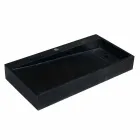 Mbështetje drejtkëndëshe Countertop në Basalt Black Chao Viadurini