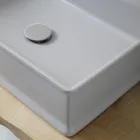 Lavaman me tavolinë drejtkëndëshe në Matt qeramike Prodhuar në Itali - Debora Viadurini