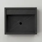 Lavaman me tavolinë drejtkëndëshe prej guri prej porcelani Prodhuar në Itali - Cervia Viadurini