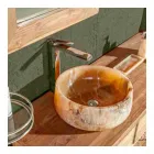 Lavaman i countertopit të rrumbullakët në Pure Onyx Design Unique - Ramiro Viadurini