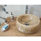 Lavaman i countertopit të rrumbullakët në Pure Onyx Design Unique - Ramiro Viadurini