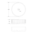 Lavaman banaku i rrumbullakët i bërë nga mermeri travertin - Cattleya Viadurini