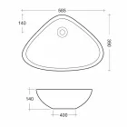 Verë banjë e formuar në Qeramikë të Bardhë e bërë në Itali - Hamburg Viadurini