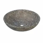 Mbështetja e Countertop Tondo në Anthracite Moyo Viadurini