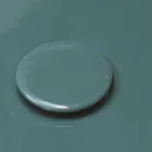 Lavaman i rrumbullakët me tavolinë në qeramikë me shkëlqim të prodhuar në Itali - Candito Viadurini