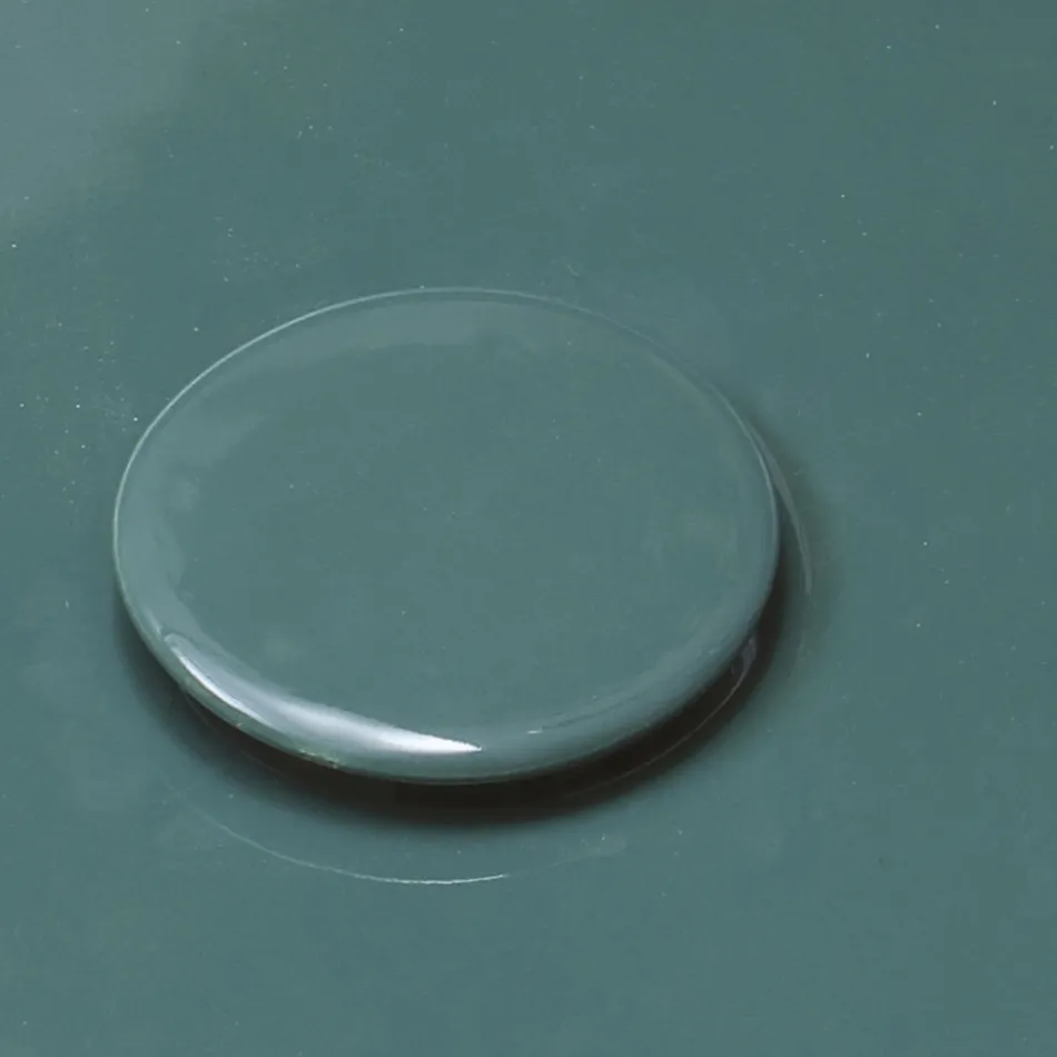 Lavaman i rrumbullakët me tavolinë në qeramikë me shkëlqim të prodhuar në Itali - Candito Viadurini