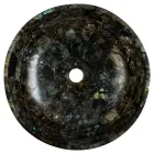 Mbulesë dore e rrumbullakët e punuar me dore prej guri labradorite, Peggy Viadurini