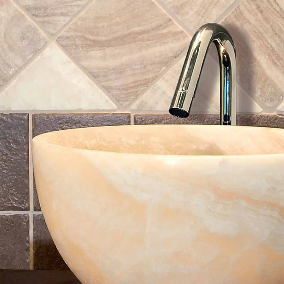 Mbështetja e Countertop Round Onyx Sula Viadurini