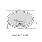 Mbajtës i rrumbullakët i countertop në Sula oniks Viadurini