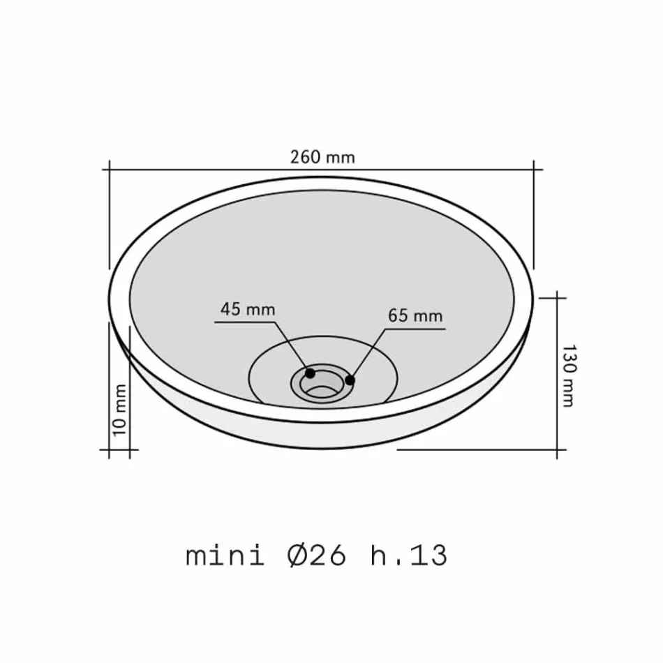 Mbajtës i rrumbullakët i countertop në Sula oniks Viadurini