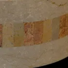 nga lavazhi i rrumbullakët në gur natyral Clio White Viadurini