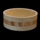 nga lavazhi i rrumbullakët në gur natyral Clio White Viadurini