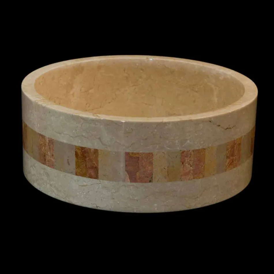 nga lavazhi i rrumbullakët në gur natyral Clio White Viadurini