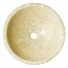 Mbajtës i rrumbullakët i countertop në gurin e oniksit të mjaltit Kilian Viadurini