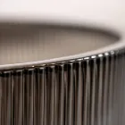 Lavaman banaku i rrumbullakët në qelq venecian Plissè Prodhuar në Itali - Zirkon Viadurini