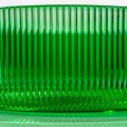 Lavaman banaku i rrumbullakët në qelq venecian Plissè Prodhuar në Itali - Zirkon Viadurini