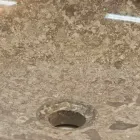 Mbështetje e rrumbullakët për lavaman, gur unik, natyror Ziva Viadurini