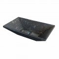 Mbajtës i lavamanit Wok countertop natyrale prej guri të zi