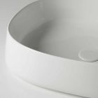 Washbasin Lundrues Ovalë Countertop L 50 cm në Qeramikë Made in Italy - Cordino Viadurini