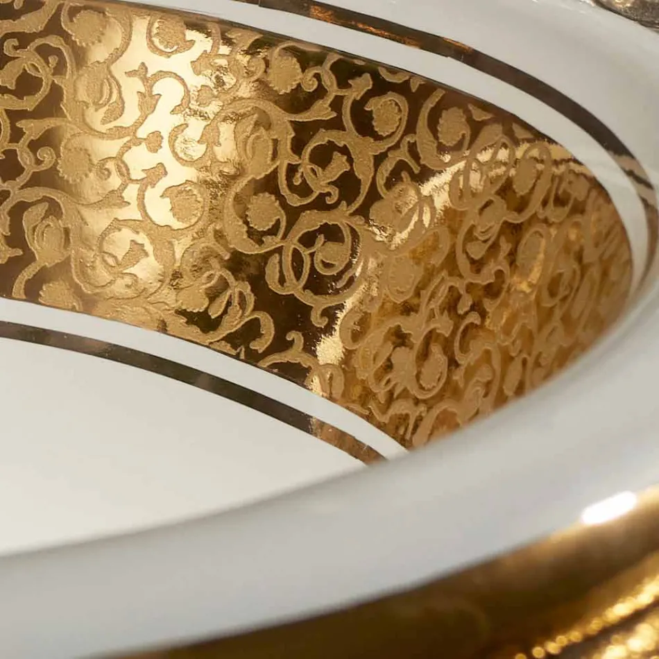 Mbushje e rrumbullakët e ndërtuar në argjilë dhe ar, të bërë në Itali, Otis Viadurini