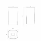 Larja e banjës së rradhës e pavarur rrethore e bërë në dizajnin e Italisë, Lallio Viadurini