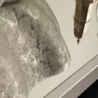 Lavaman banje countertop argjendi të bardhë bërë në Italia Cubo Viadurini