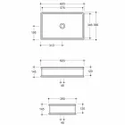 Dizenjoni lavaman banjo me pllaka qeramike me flori te arte te bere ne Itali Debora Viadurini