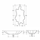 Dizajner larëse qeramike e zezë dhe ari qeramike e bërë në Itali Rayan Viadurini
