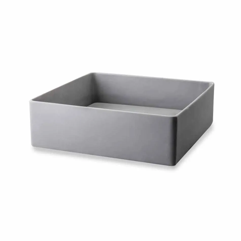 Dizenjoni lavamanin e countertopit me pllakë rrëshire - Duca Viadurini