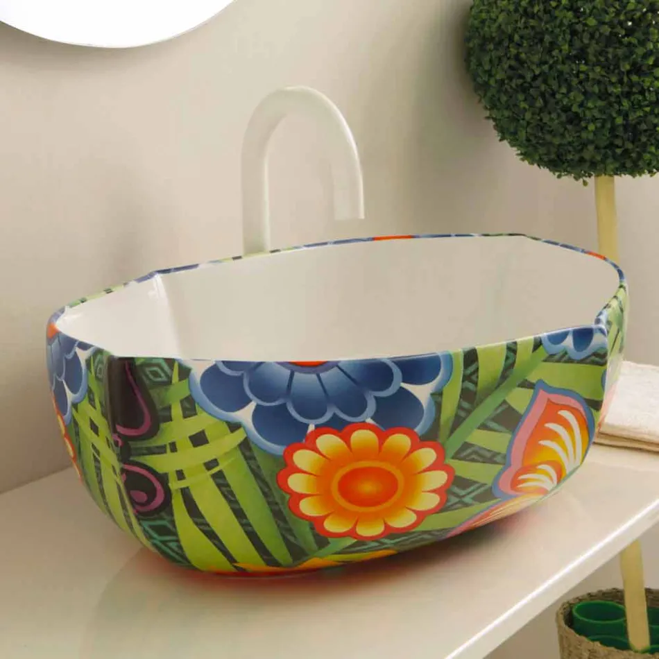 Dizenjoni lavaman banje qeramike, e bërë në Itali Oscar Viadurini