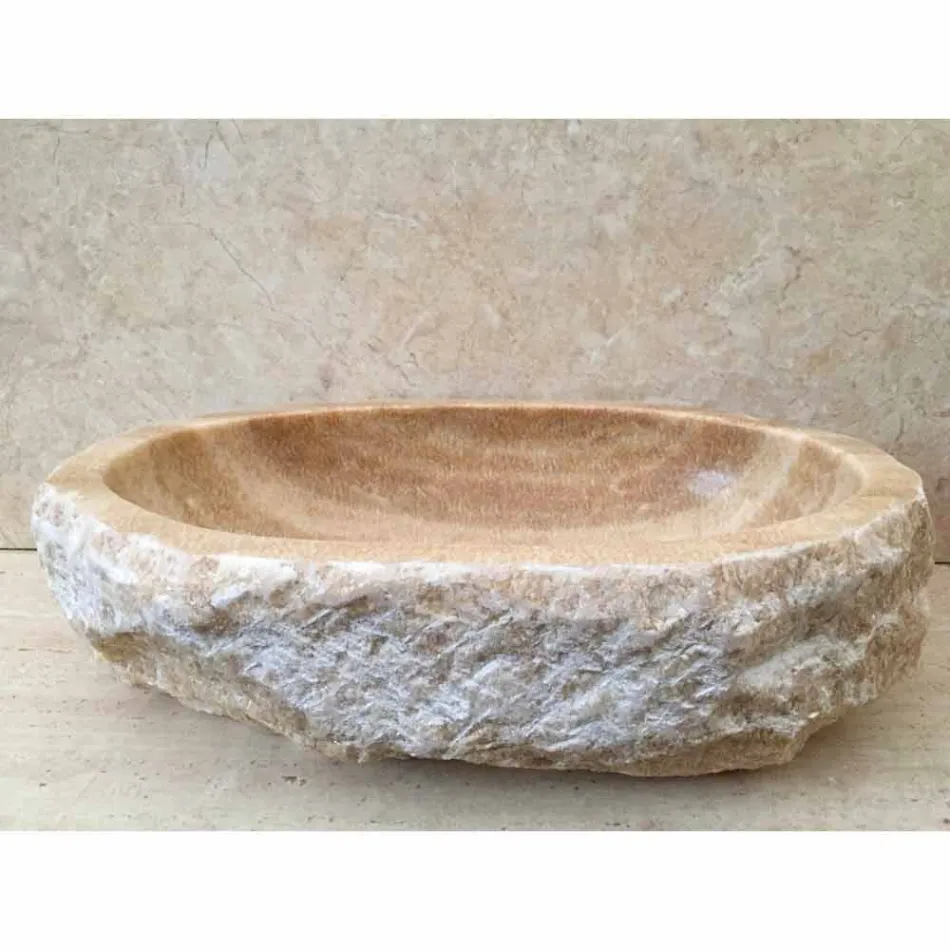 Lavaman për banjën Laia në gur natyral Viadurini