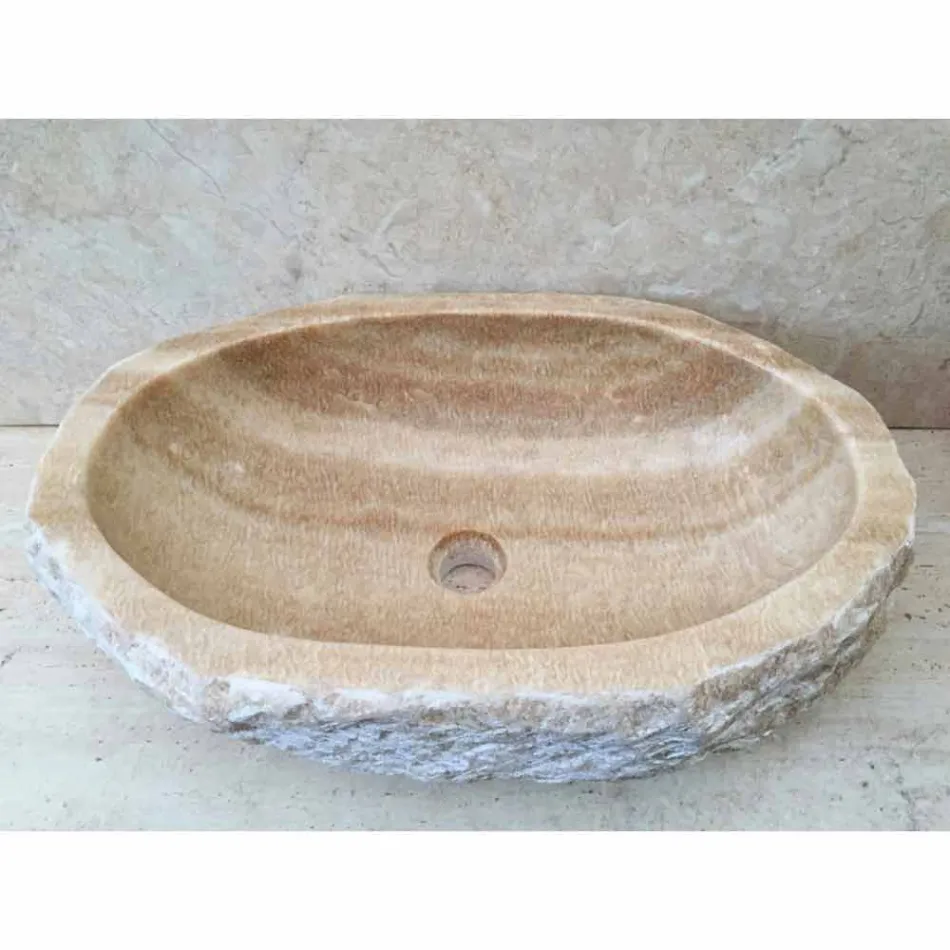 Lavaman për banjën Laia në gur natyral Viadurini