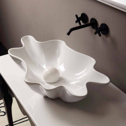 Larje banjo me pllaka qeramike me dizajn modern të bëra në Itali Rayan Viadurini