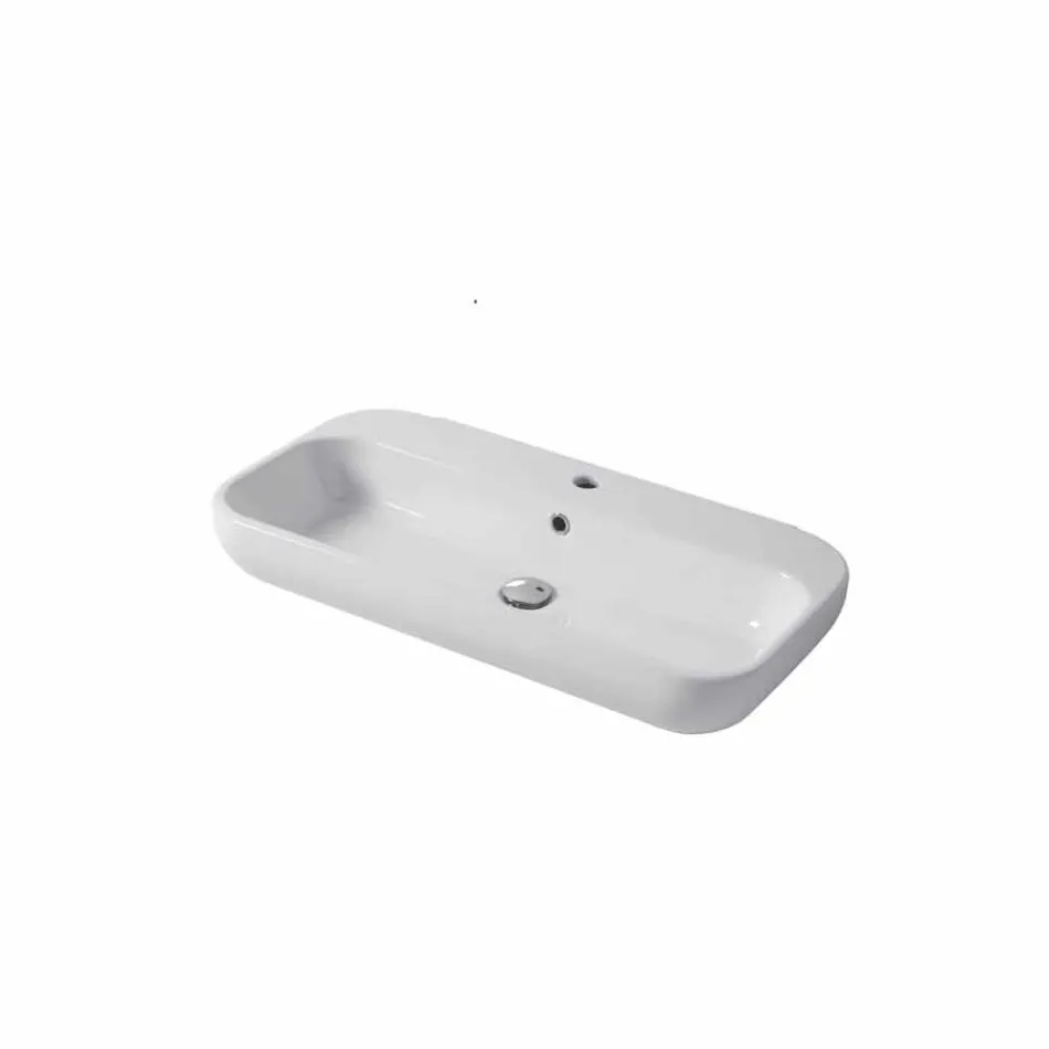 Dizenjoni Washbasin Countertop ose Mur në Qeramikë Riardo Viadurini