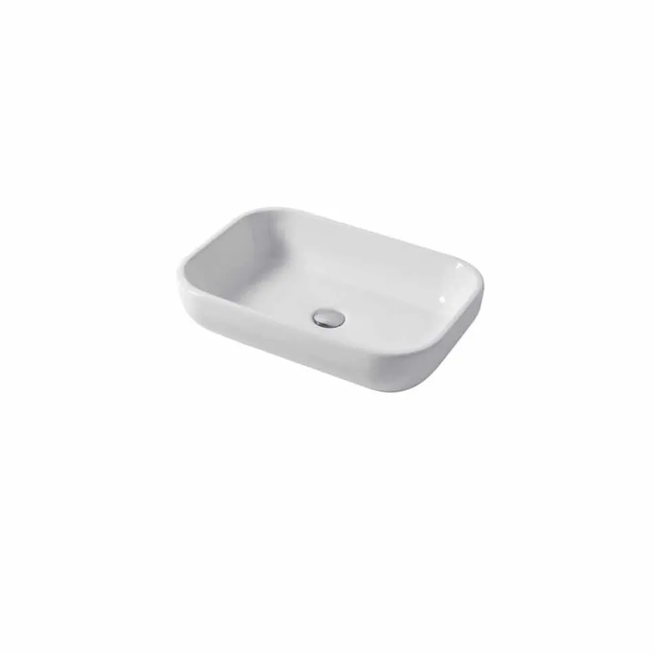 Dizenjoni Washbasin Countertop ose Mur në Qeramikë Riardo Viadurini