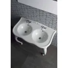 Console Double ose Washbasin e montuar në mur në Modern Avise Ceramic Viadurini