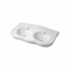 Console Double ose Washbasin e montuar në mur në Modern Avise Ceramic Viadurini