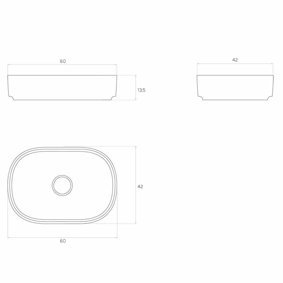 Larja e banjës së banjës me frezetë e bërë në Itali, Formicola Viadurini